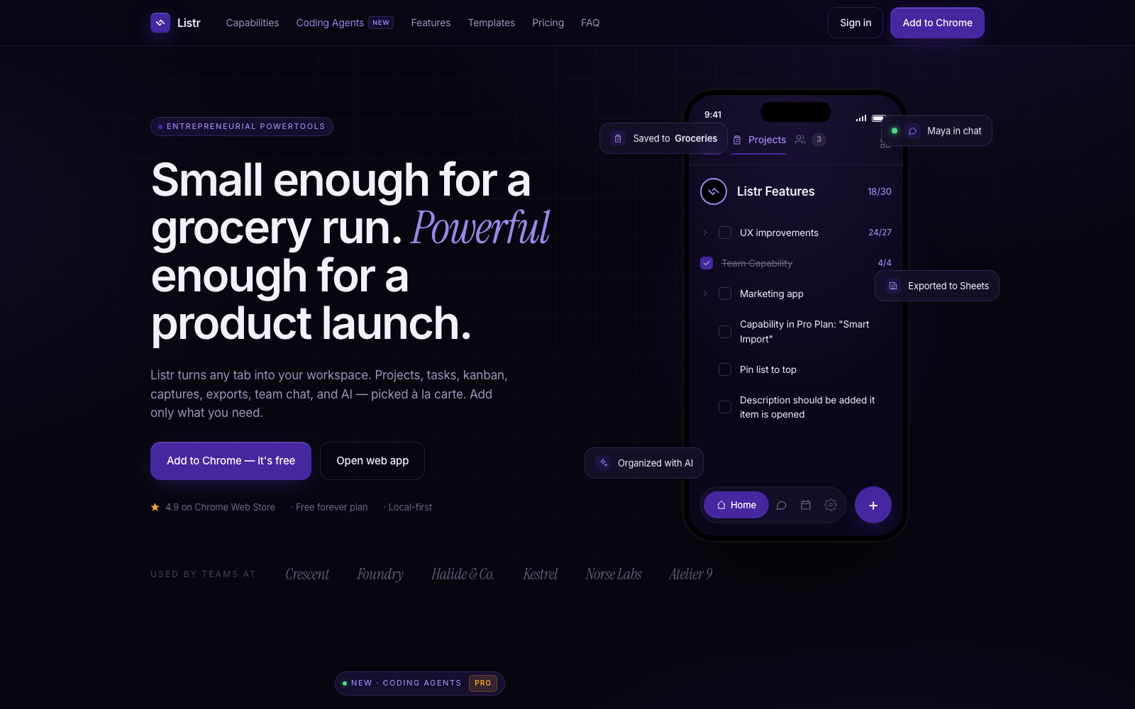 Listr Marketing Site Case Study Preview